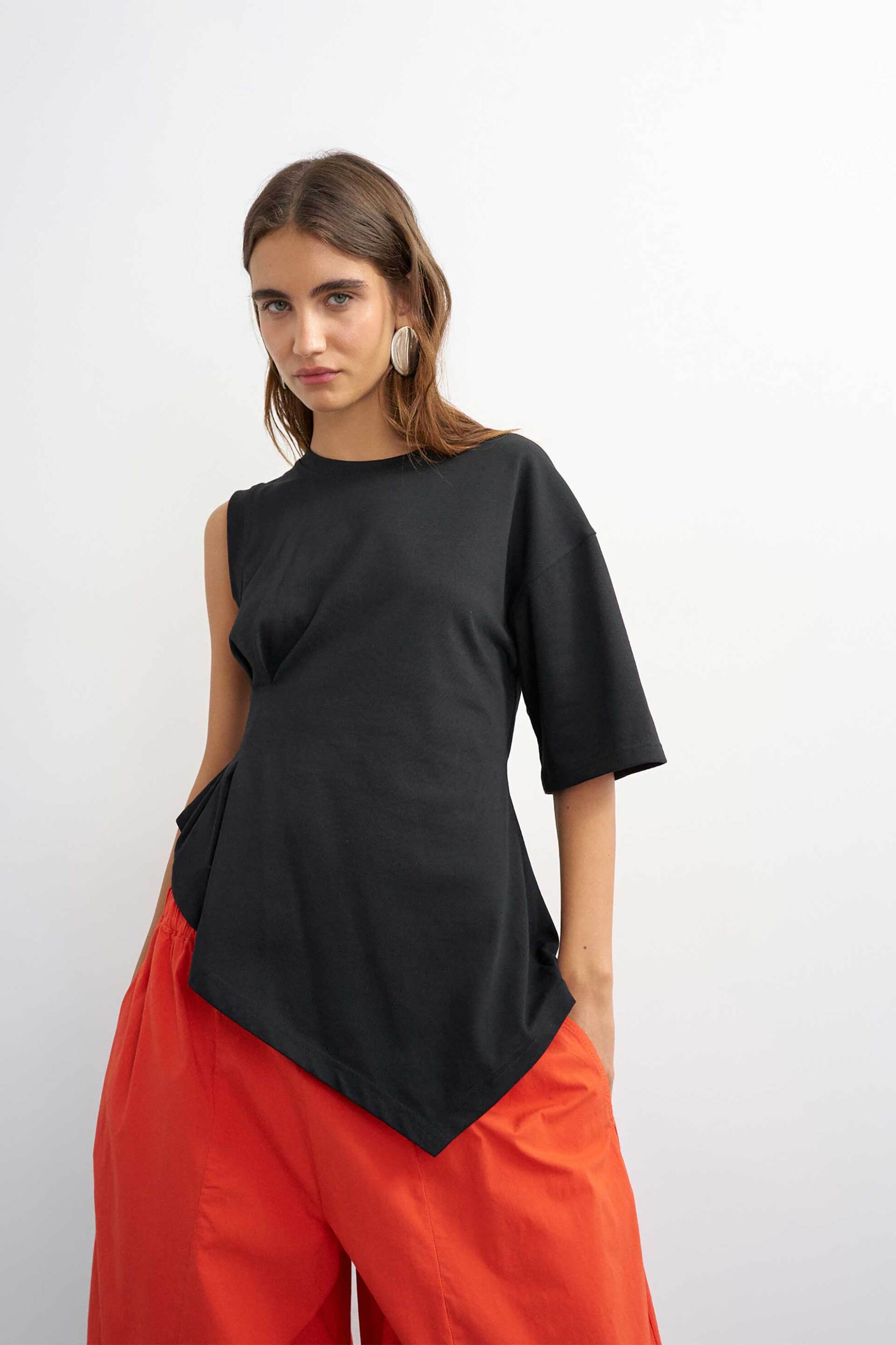 Topshop γυναικεία μπλούζα με ένα μανίκι "Belle"