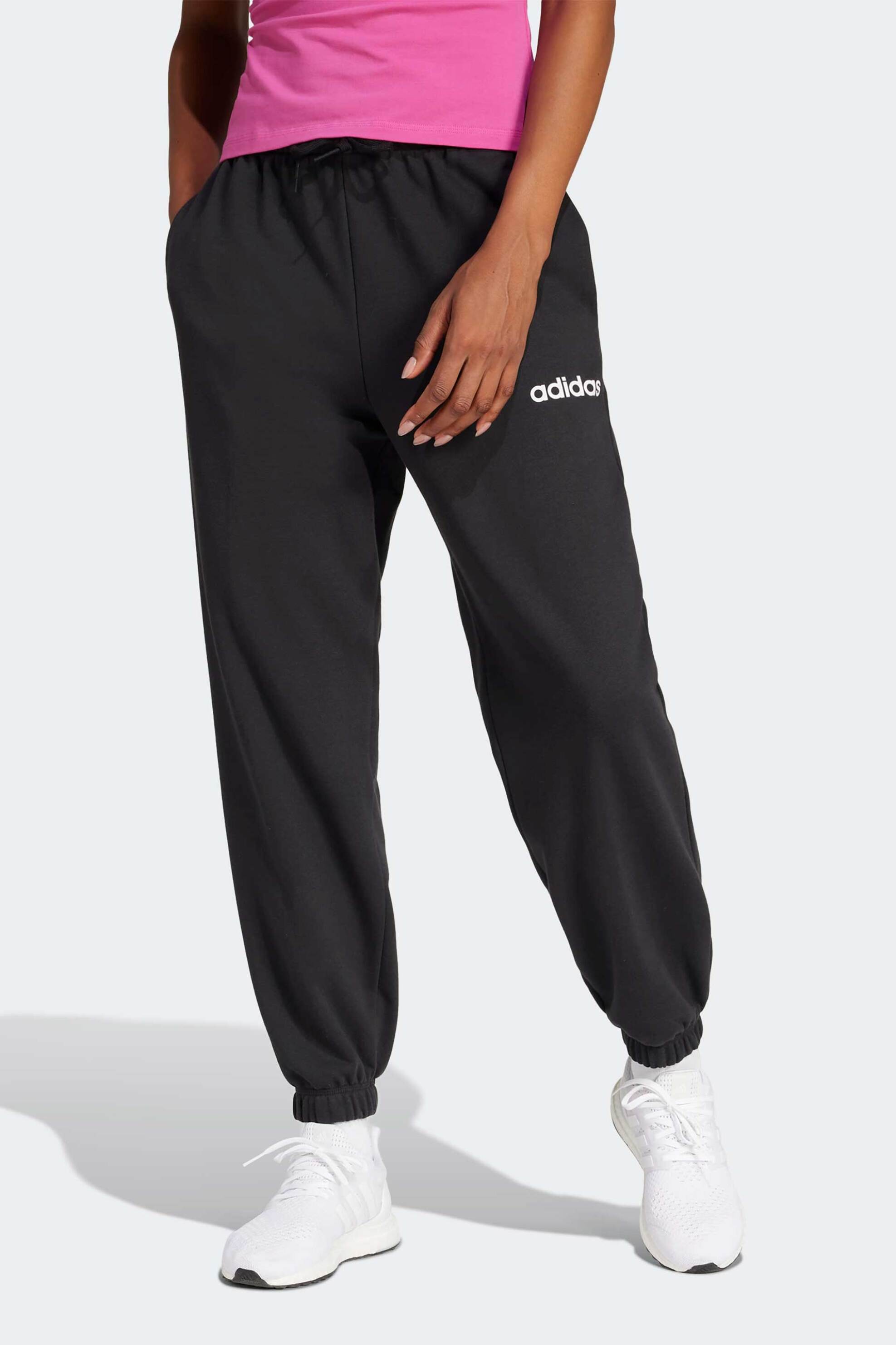 Adidas γυναικείο παντελόνι φόρμας Loose Fit "Essentials Linear French Terry"