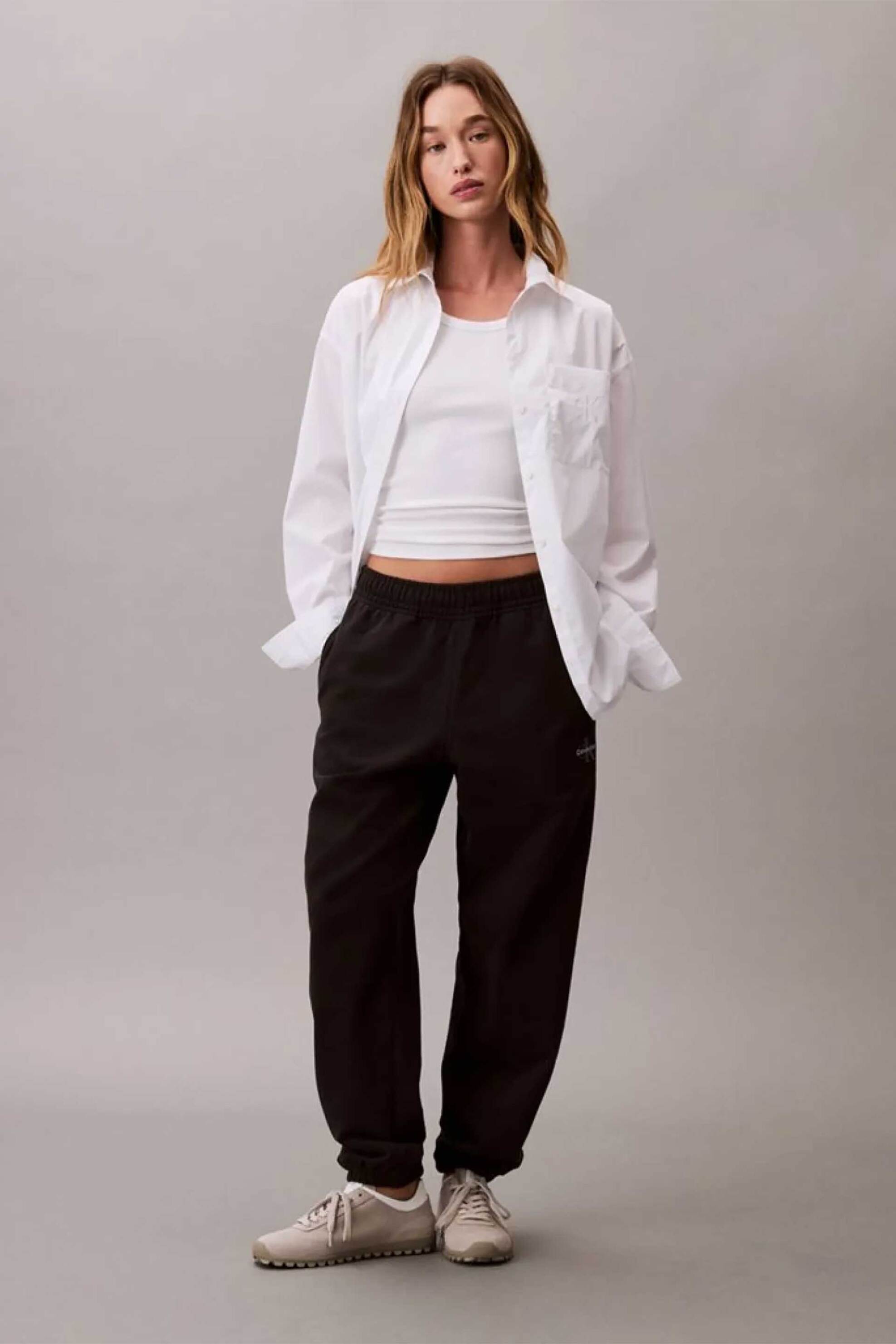 Calvin Klein Jeans γυναικείο παντελόνι φόρμας με monogram Relaxed Fit