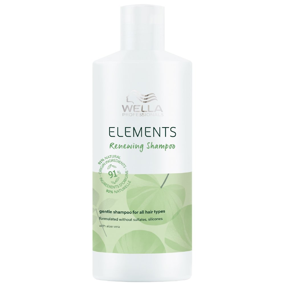 Wella Professionals Elements Renewing Shampoo with Aloe Vera Σαμπουάν Ήπιας Σύνθεσης με Αλόη για Όλους τους Τύπους Μαλλιών 500ml