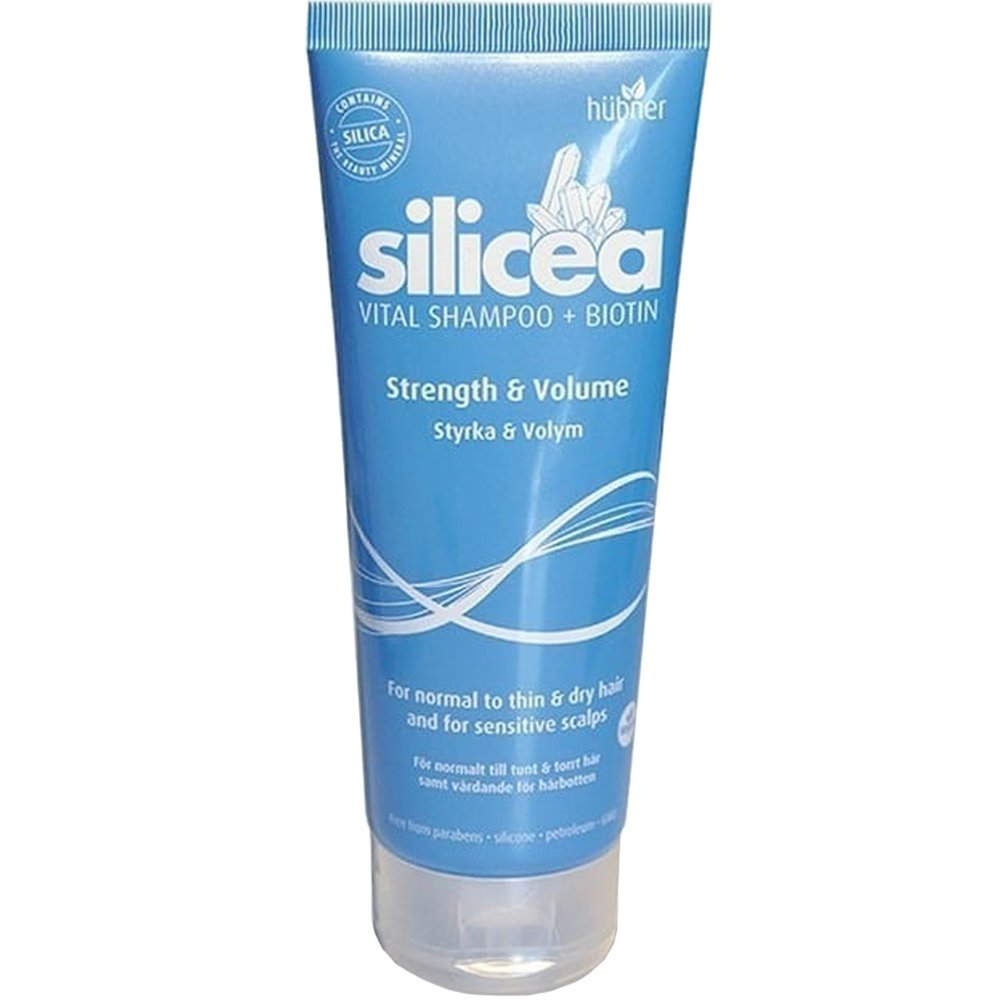Hubner Silicea Vital + Biotin Strength & Volume Shampoo Σαμπουάν με Βιοτίνη για Υγιή Μαλλιά με Όγκο Χωρίς Σιλικόνη 200ml