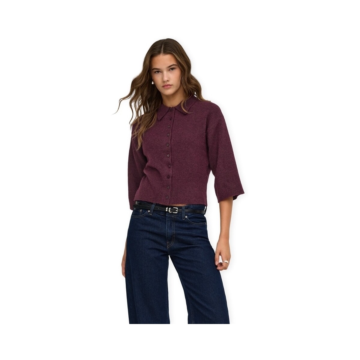 Μπουφάν / Ζακέτες Only Macey Cardigan - Fig/Melange
