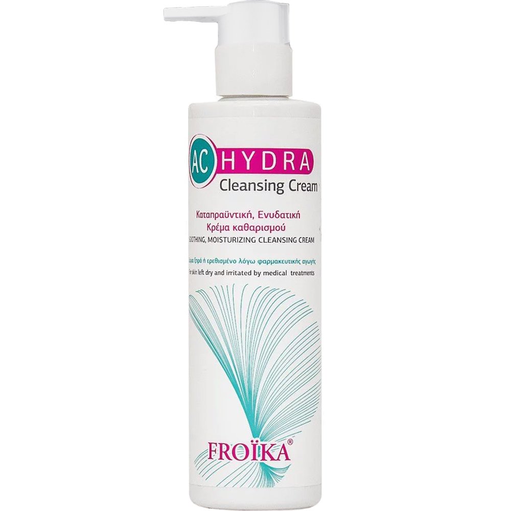 Froika AC Hydra Cleansing Cream Καταπραϋντική & Ενυδατική Κρέμα Καθαρισμού με Αντλία για Ευαίσθητο Δέρμα που Υποβάλλεται σε Θεραπεία Κατά της Ακμής 200ml