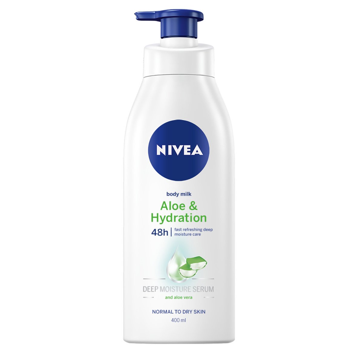 Nivea Body Aloe Hydration Lotion Pump 48h Ενυδατική Λοσιόν Σώματος με Aloe για 48ωρη Αναζωογόνηση, με Αντλία 400ml
