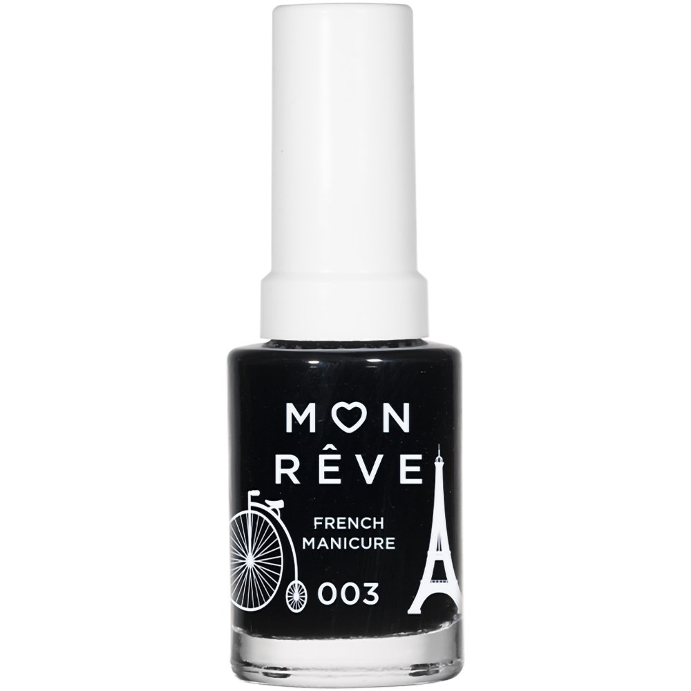 Mon Reve French Manicure Nail Color Βερνίκι Νυχιών για Γαλλικό Μανικιούρ 13ml - 003 Black Tip