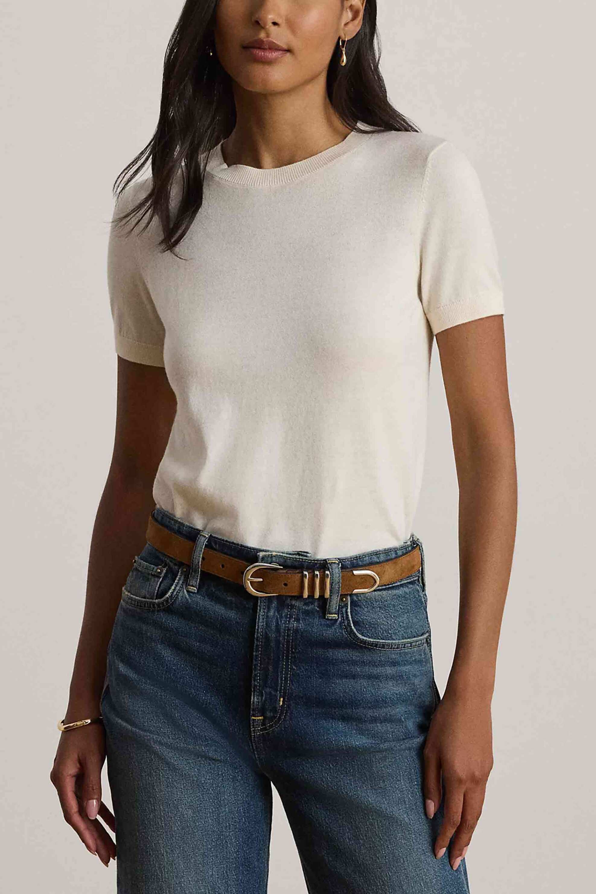 Lauren Ralph Lauren γυναικεία μπλούζα πλεκτή μονόχρωμη