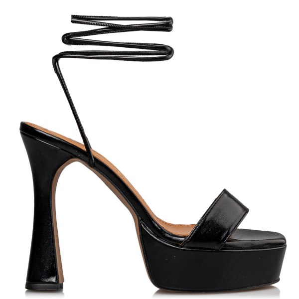 LACE UP PLATFORM SANDALS