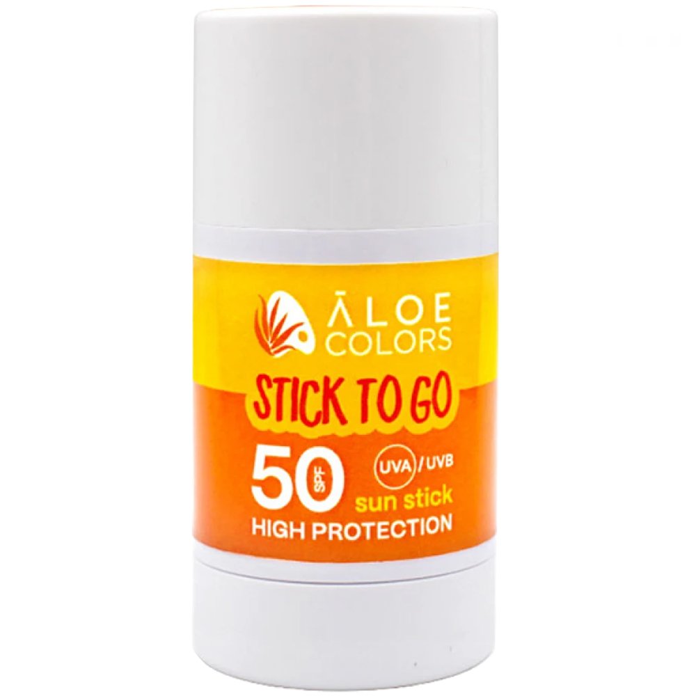 Aloe Colors To Go Spf50 Sunscreen Stick Αντηλιακό Στικ Υψηλής Προστασίας για Πρόσωπο, Μάτια & Ευαίσθητες Περιοχές 30g