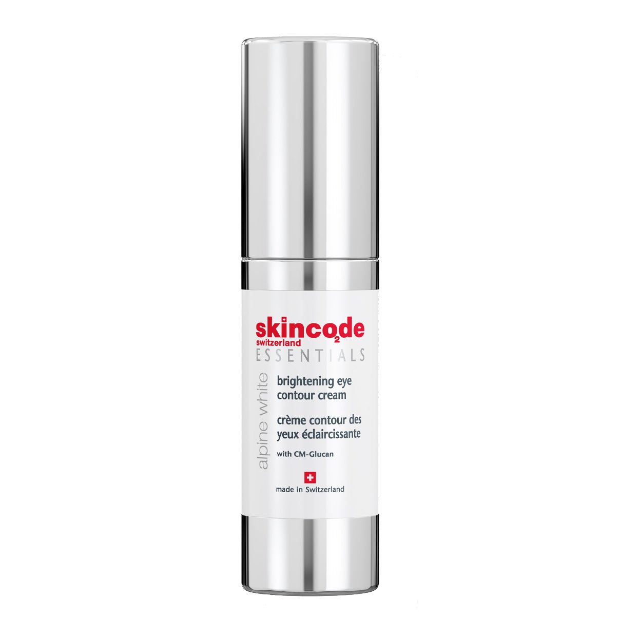 Skincode Alpine White Brightening Eye Contour Cream Κρέμα Λάμψης Ματιών, Αναδεικνύει την Περιοχή Γύρω από τα Μάτια 15ml