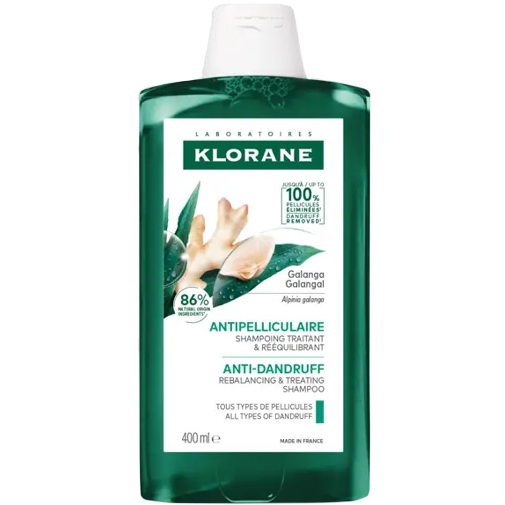 Klorane Galangal Anti-dundruff Rebalancing & Treating Shampoo Αντιπυτιριδικό Σαμπουάν Εξισορρόπησης που Δρα Ενάντια σε Κάθε Τύπο Πιτυρίδας 400ml