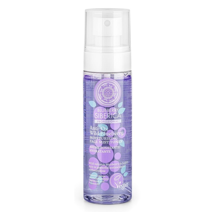 Natura Siberica Anti-OX Wild Blueberry Moisturising Face Mist Toner Ενυδατικό Mist Προσώπου, για Όλους τους Τύπους Επιδερμίδας 100ml