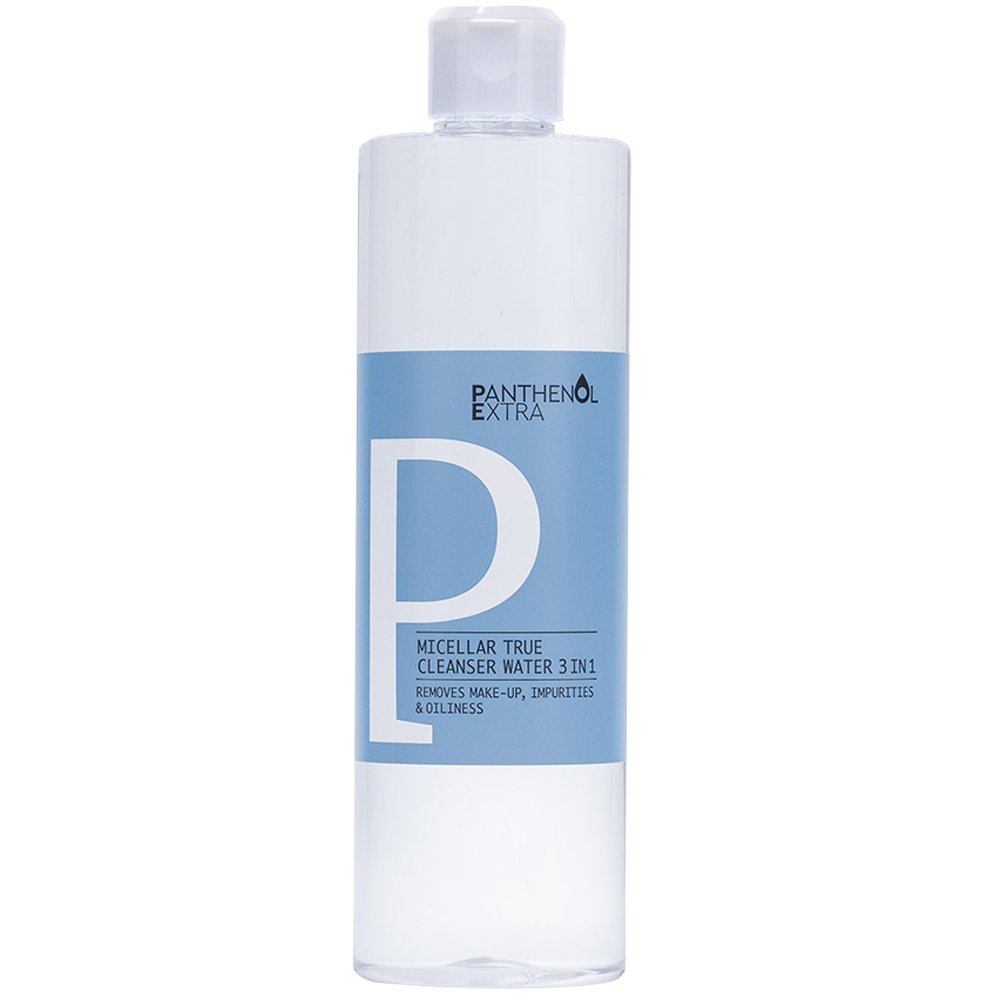 Panthenol Extra True Cleanser 3in1 Micellar Water Μικυλιακό Νερό Καθαρισμού Προσώπου για την Αφαίρεση Μακιγιάζ, Ρύπων & Λιπαρότητας 500ml