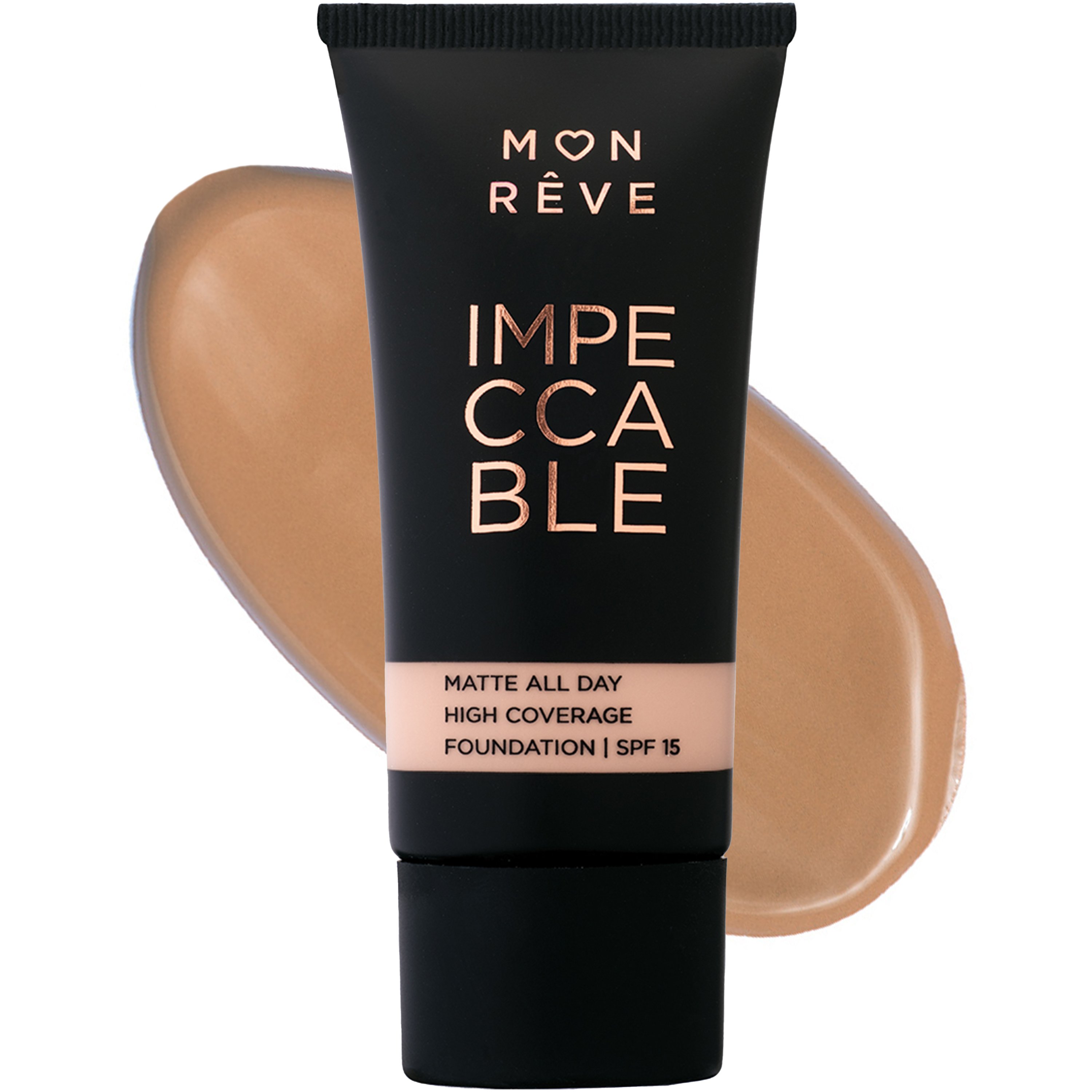Mon Reve Impeccable All Day Matte Foundation with Spf15 Υγρό Ματ Foundation με Υψηλή Κάλυψη 30ml - 108