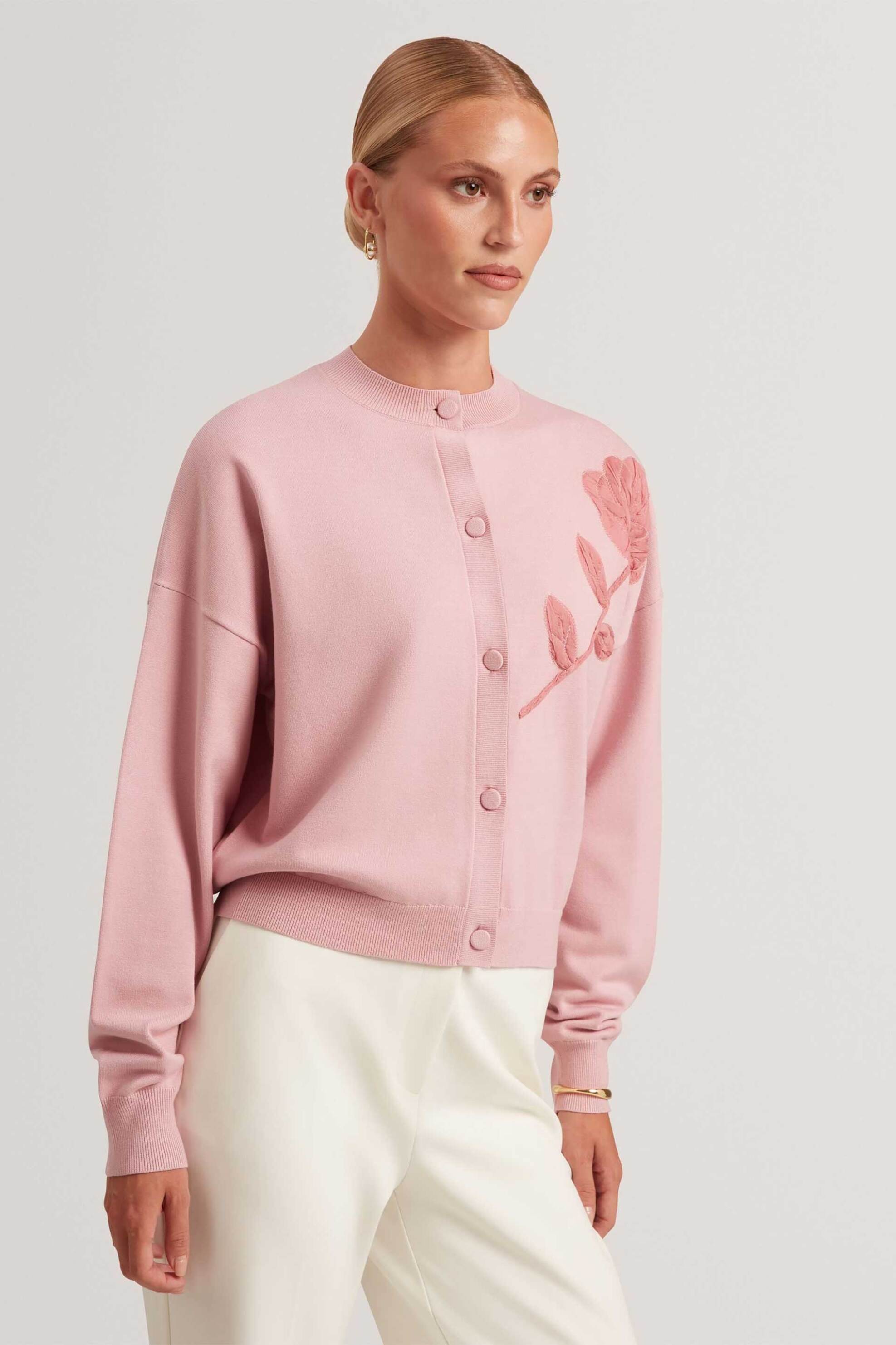Ted Baker γυναικεία ζακέτα με απλικέ σχέδιο "Neslie"