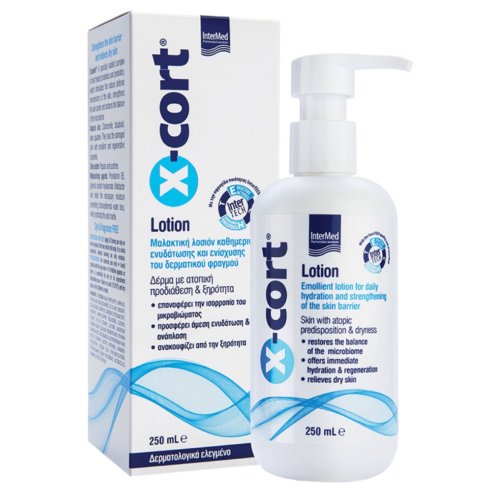 Intermed X-Cort Lotion Skin with Atopic Predisposition & Dryness Μαλακτική Λοσιόν Ενυδάτωσης & Ενίσχυσης του Δερματικού Φραγμού 250ml
