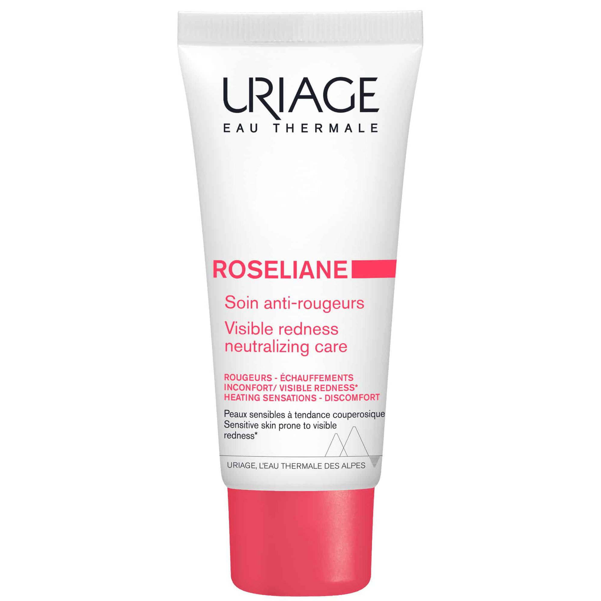 Uriage Roseliane Visible Redness Neutrilizing Care Πλούσια, Μη Λιπαρή Κρέμα Προσώπου Κατά της Ερυθρότητας για Επιδερμίδα με Τάση για Κοκκινίλες 40ml