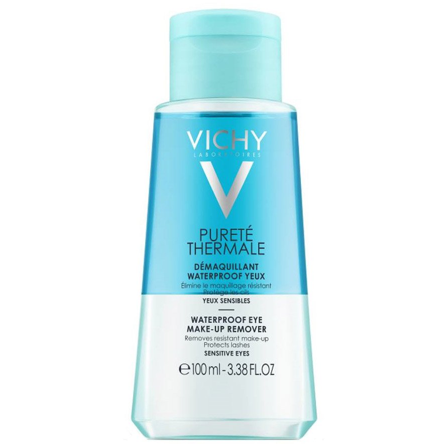 Vichy Purete Thermale Demaquillant Waterproof Yeux Ντεμακιγιάζ Ματιών για Αδιάβροχο Μακιγιάζ για Ευαίσθητα Μάτια & Χρήστες Φακών Επαφής 100ml
