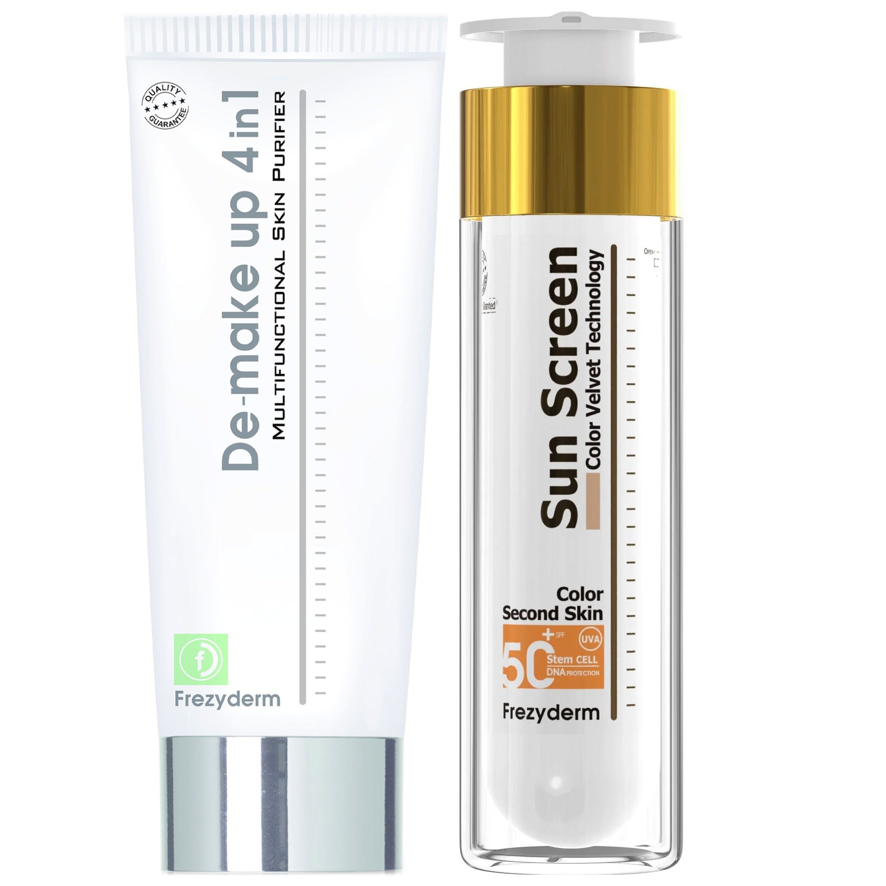 Σετ Frezyderm De-Make Up 4in1 200ml & Sun Screen Color Velvet Spf50+, 50ml