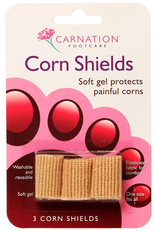 Carnation Corn Shields Πλήρως επενδυμένο και ενισχυμένο με Polymergel για μέγιστη προστασία 3τμχ