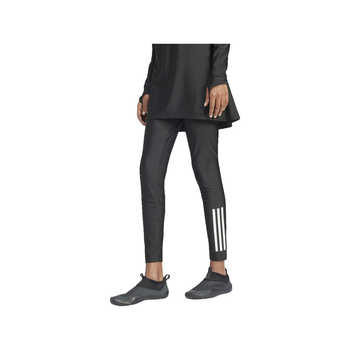 Καλσόν adidas Leggings 3 Stripes Swim Leggings taille haute
