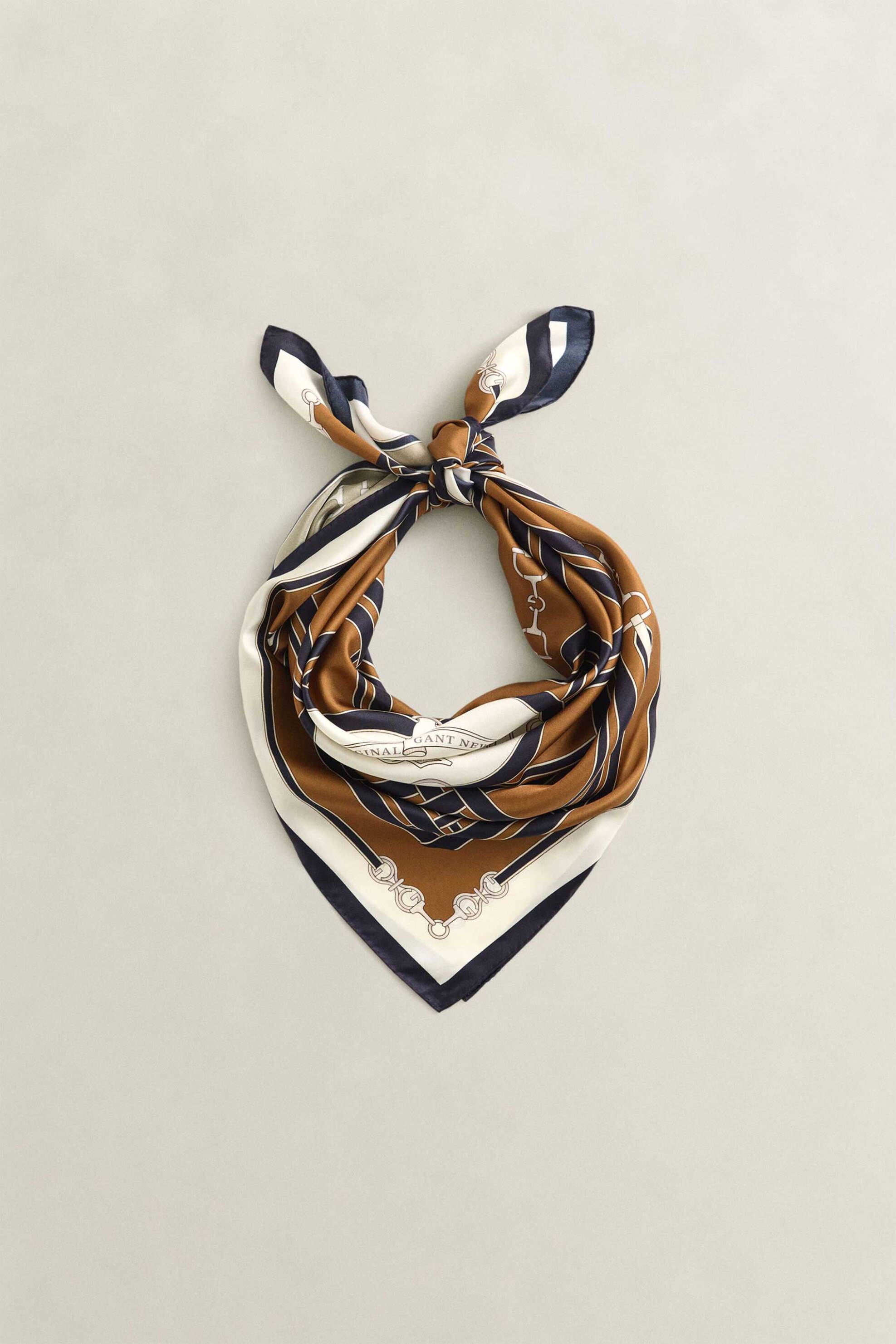 Gant γυναικείο μεταξωτό φουλάρι με chain print | ONE SIZE
