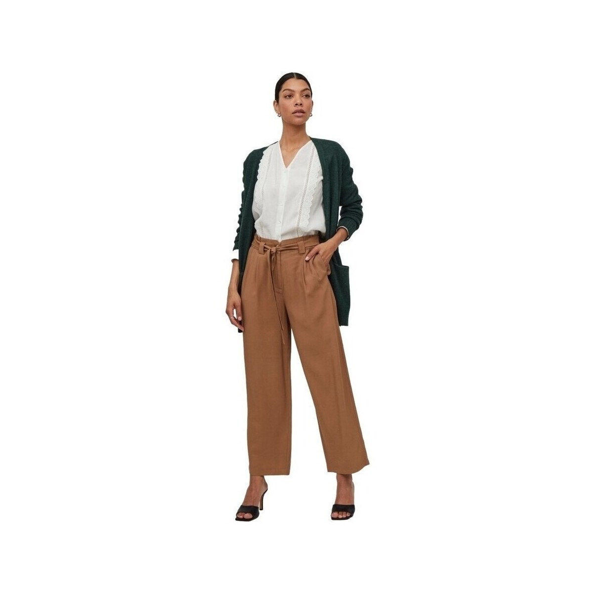 Παλτό Vila Noos Cardigan Ril - Pineneedle