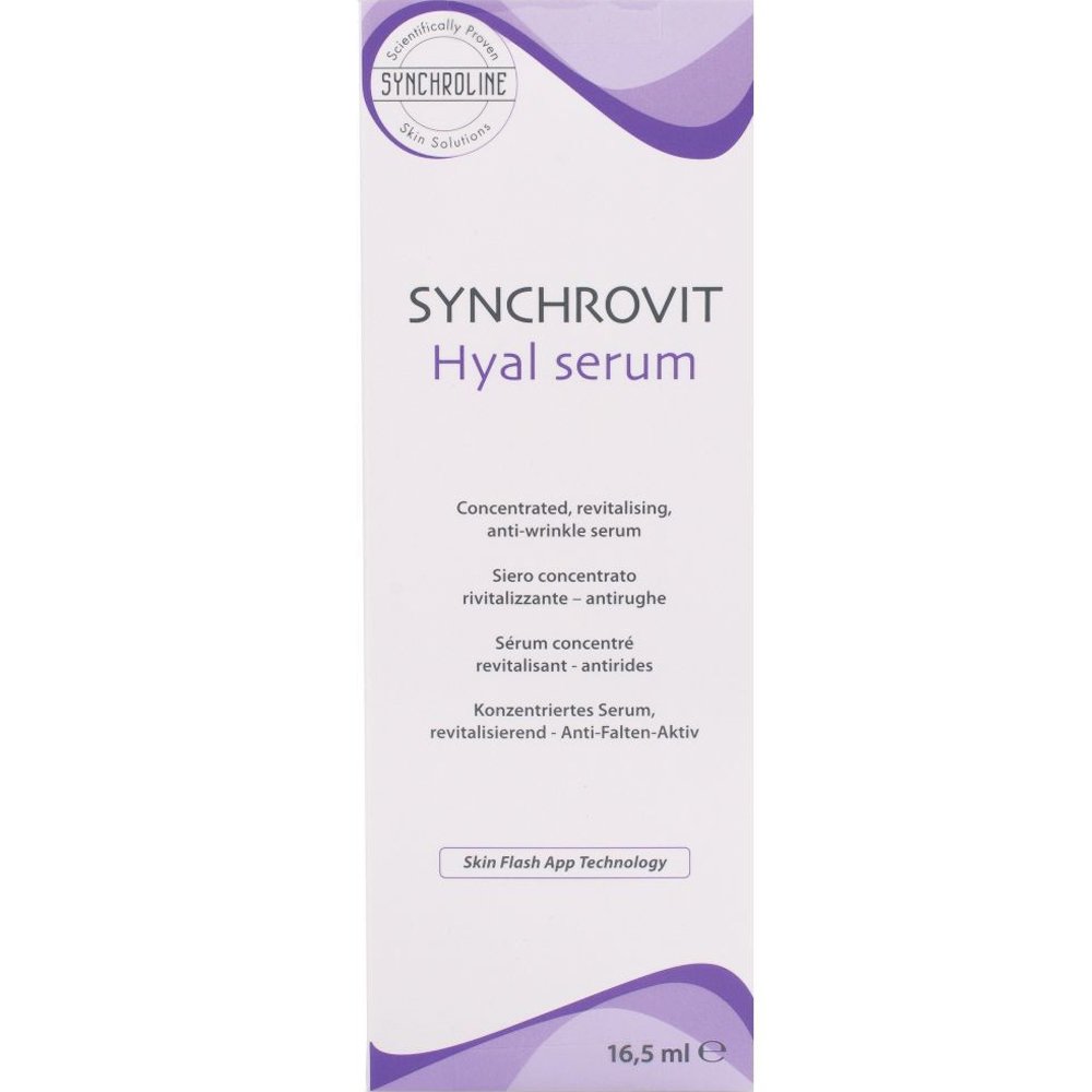 Synchroline Synchrovit Hyal Serum Συμπυκνωμένος Αντιγηραντικός Ορός Προσώπου Κατά των Ρυτίδων με Υαλουρονικό Οξύ 16,5ml