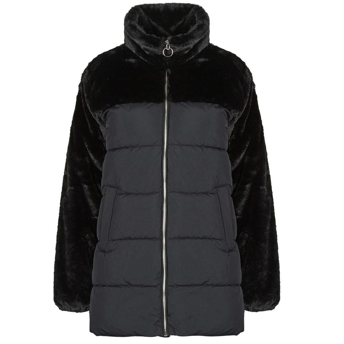 Χοντρό μπουφάν Only ONLWANJA FUR PUFFER MIX COAT CC OTW