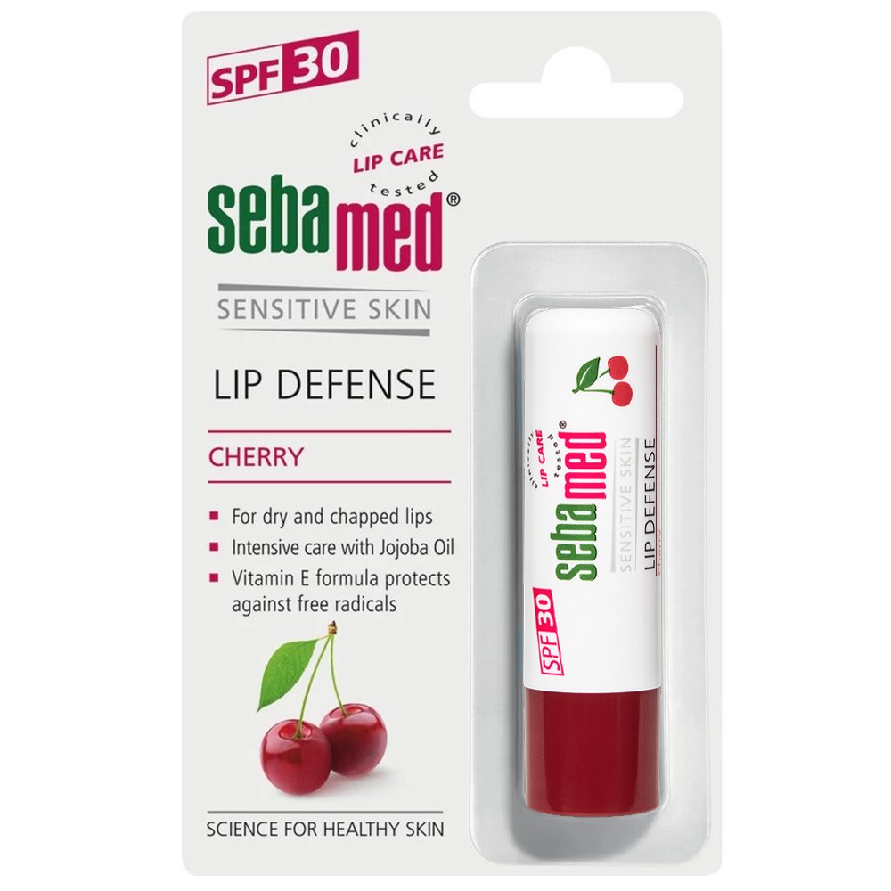 Sebamed Lip Defense Stick Spf30 Φροντίδα για Ξηρά & Σκασμένα Χείλη με Υψηλή Αντηλιακή Προστασία 4.8g - Cherry