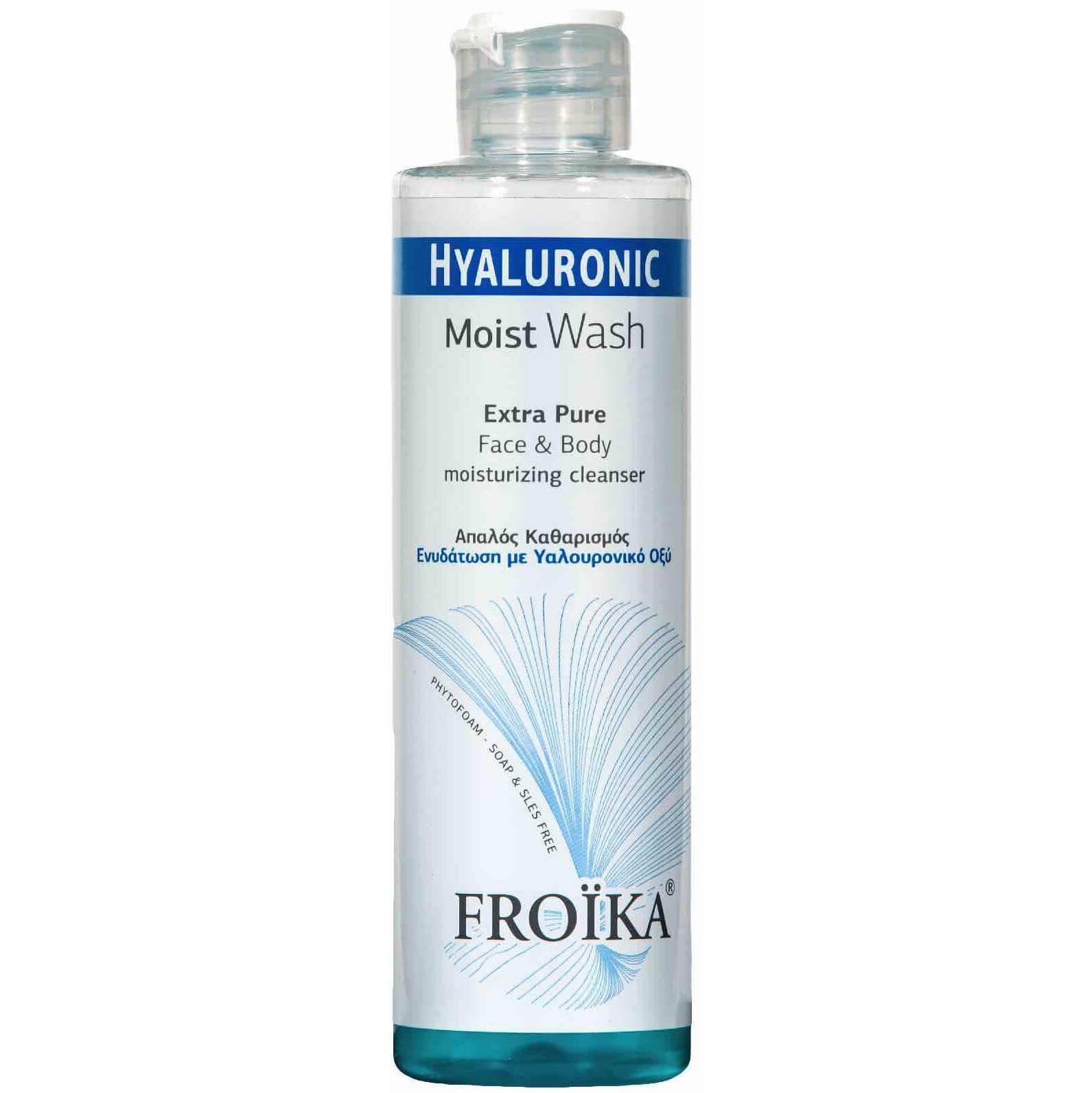 Froika Hyaluronic Moist Face & Body Wash Απαλός Καθαρισμός & Ενυδάτωση Προσώπου & Σώματος με Υαλουρονικό Οξύ​​​​​​​ 200ml