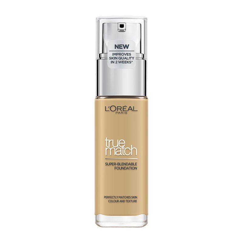 L'Oreal Paris True Match Foundation 30ml Υγρό Make up που Καλύπτει τις Ατέλειες, Περιποιείται & Φροντίζει την Επιδερμίδα - 4D Golden Natural