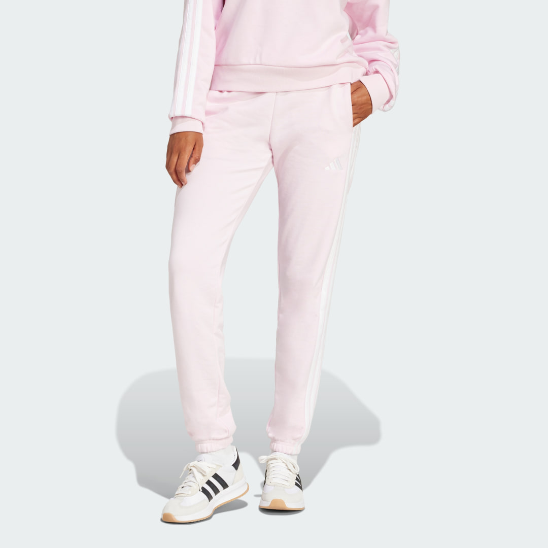 Essentials 3-Stripes French Terry Cuffed Pants