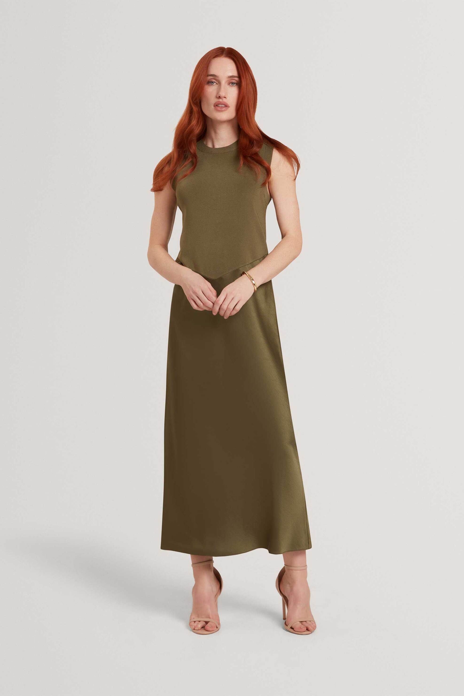 Ted Baker γυναικείο midi φόρεμα σατέν "Blaaza"