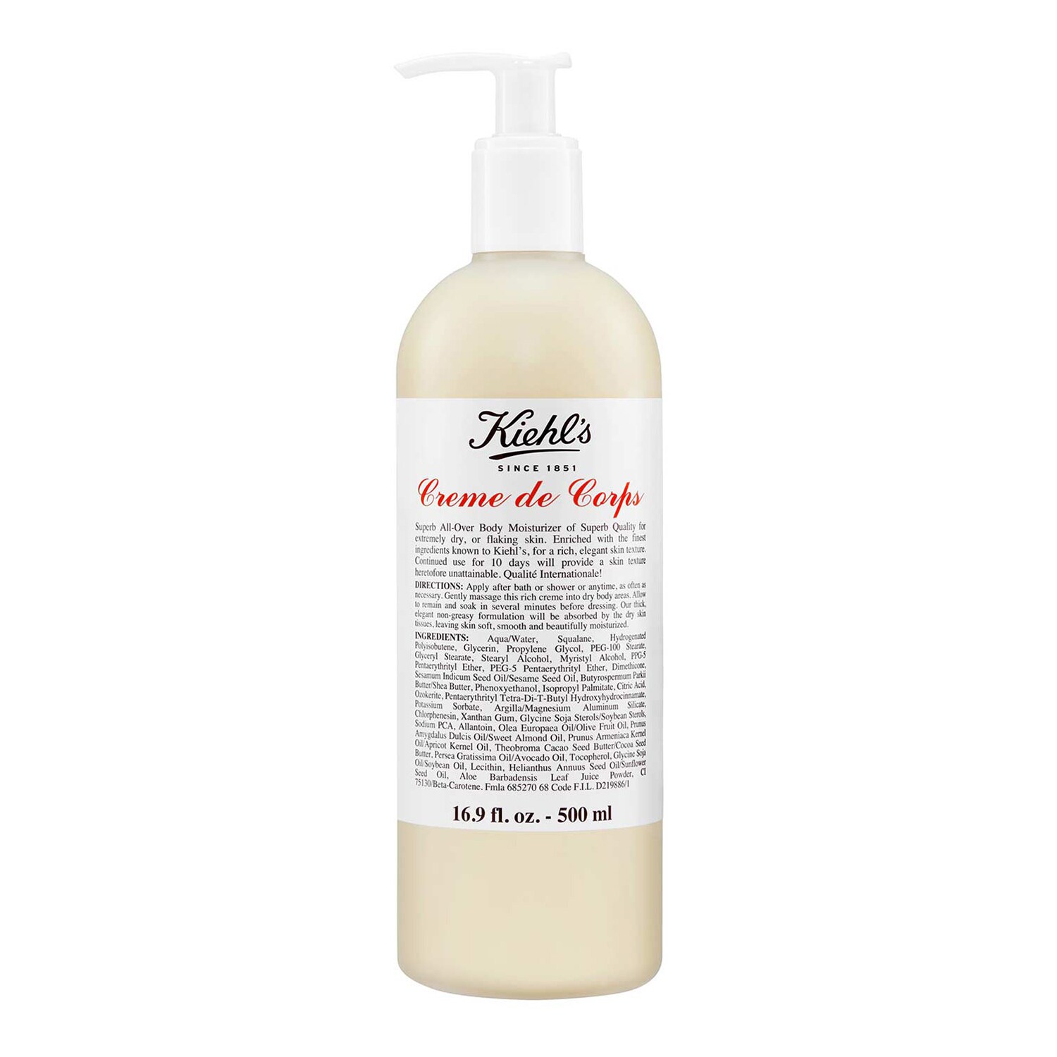 Kiehl's Since 1851 - Creme De Corps - Ενυδατική κρέμα σώματος | 500 ml