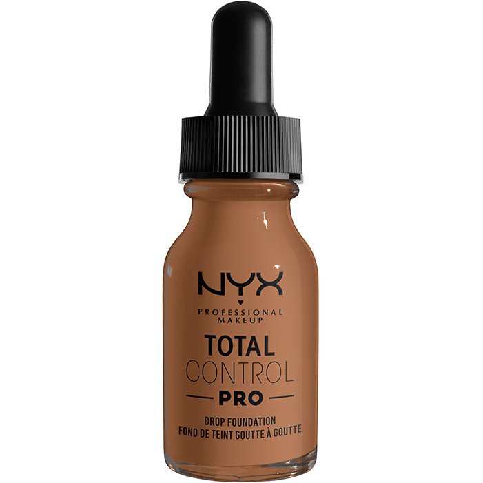 Nyx Professional Makeup Total Control Pro Drop Foundation Δίνει στο Δέρμα Φυσικό Υγιές Φινίρισμα Απαλύνοντας τις Ατέλειες 13ml - Mahogany