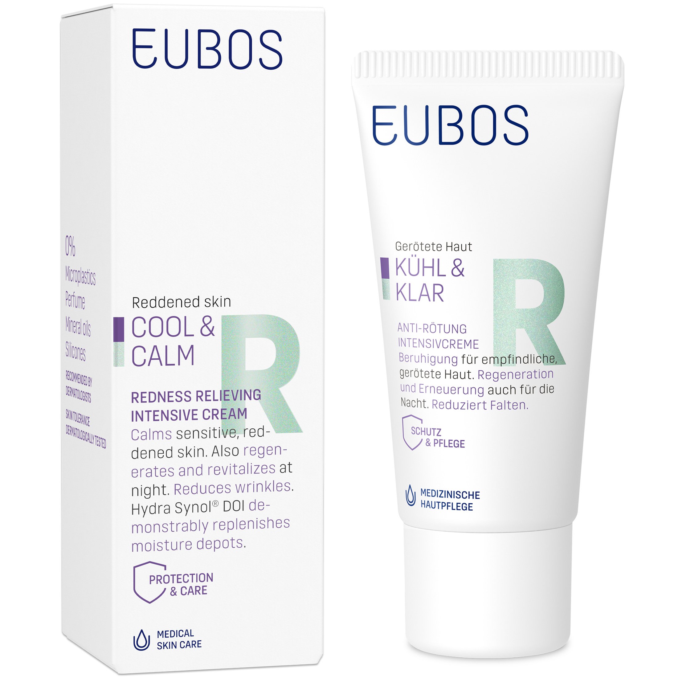 Eubos Cool & Calm Redness Relieving Intensive Cream Καταπραϋντική Κρέμα Νυκτός Προσώπου για Επιδερμίδες με Τάση Ερυθρότητας 30ml