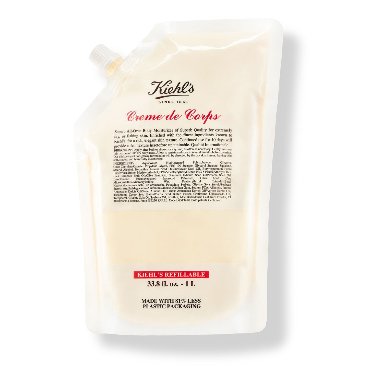 Kiehl's Since 1851 - Creme De Corps - Ενυδατική κρέμα σώματος | 1000 ml