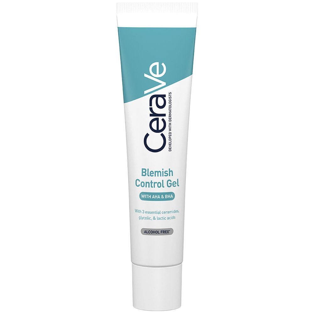 CeraVe Aha & Bha Blemish Control Gel Ενυδατικό Τζέλ Προσώπου Κατά των Ατελειών της Ακμής 40ml