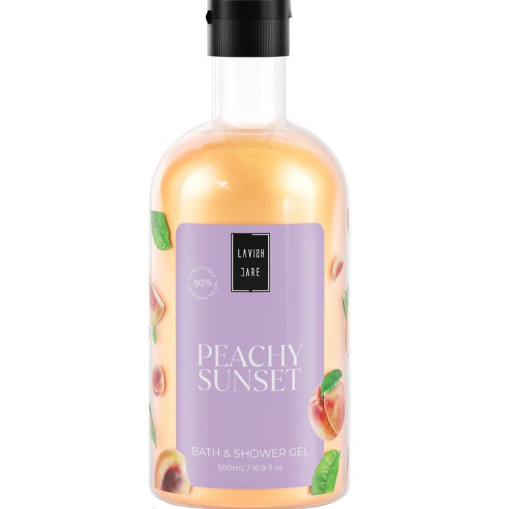Lavish Care Peachy Sunset Shower Gel Ενυδατικό & Αρωματικό Αφρόλουτρο με Άρωμα Ροδάκινο 500ml