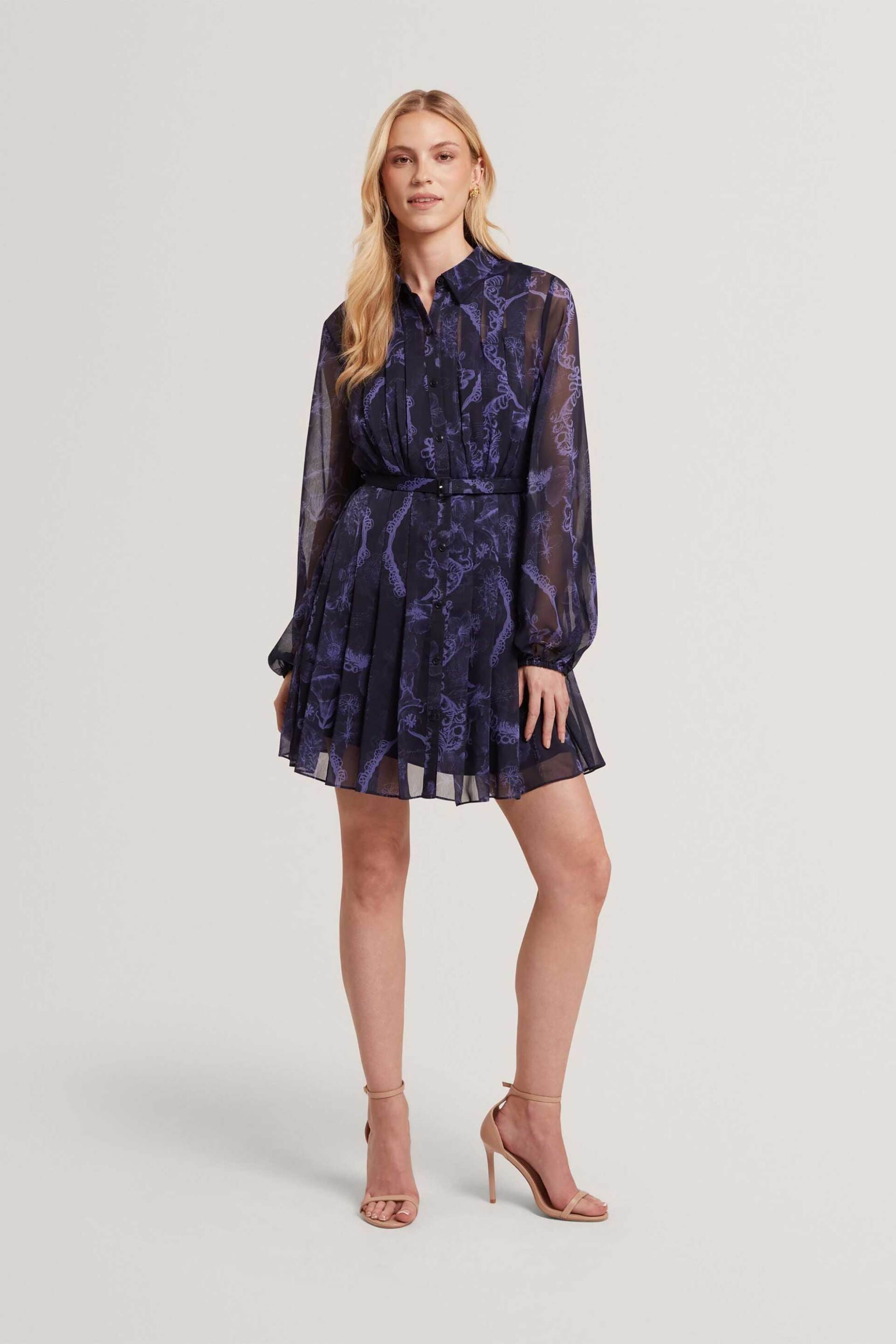 Ted Baker γυναικείο mini φόρεμα με πλισέ σχέδιο "Cherley"
