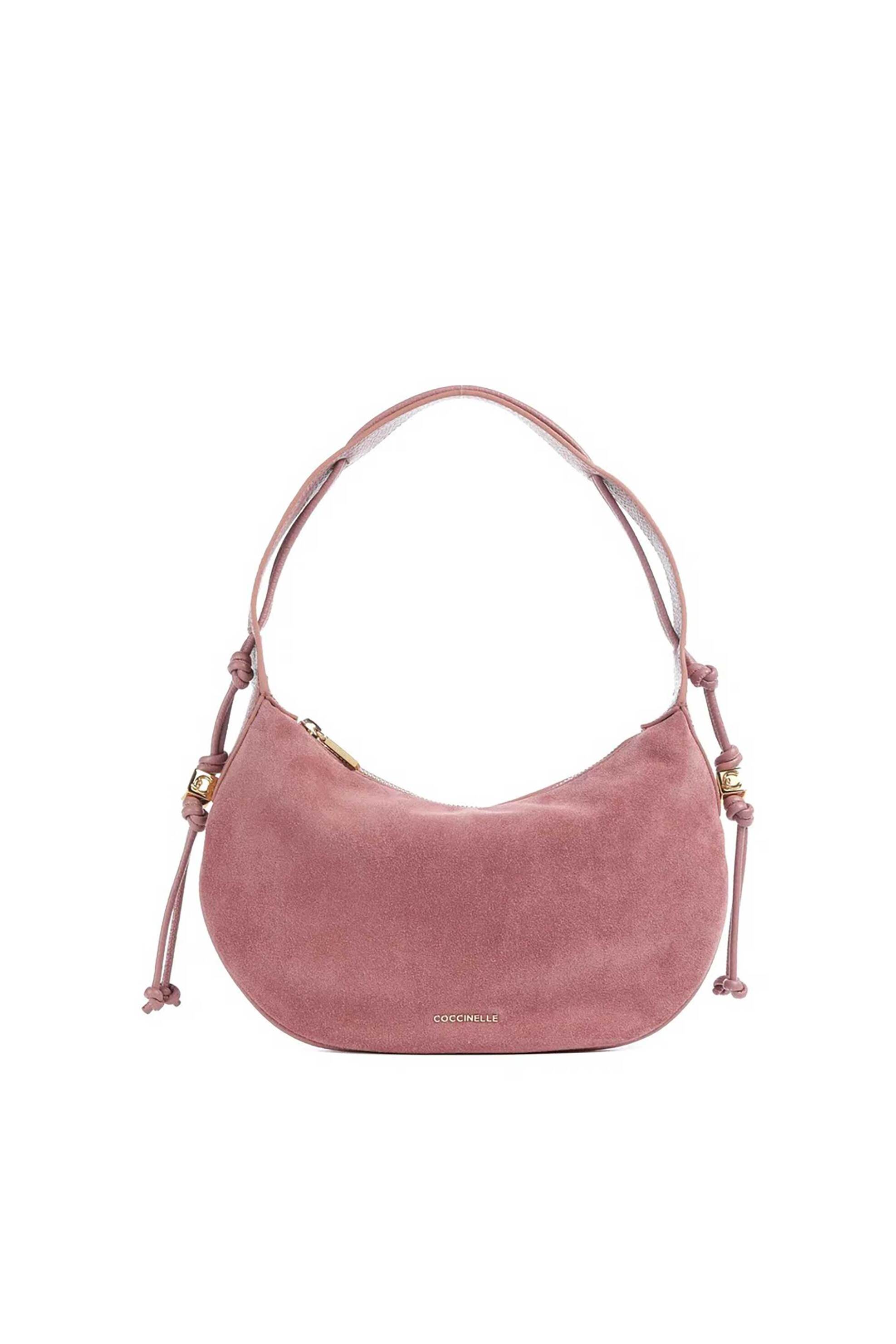 Coccinelle γυναικεία δερμάτινη τσάντα ώμου "Τhess Suede Hobo Small"