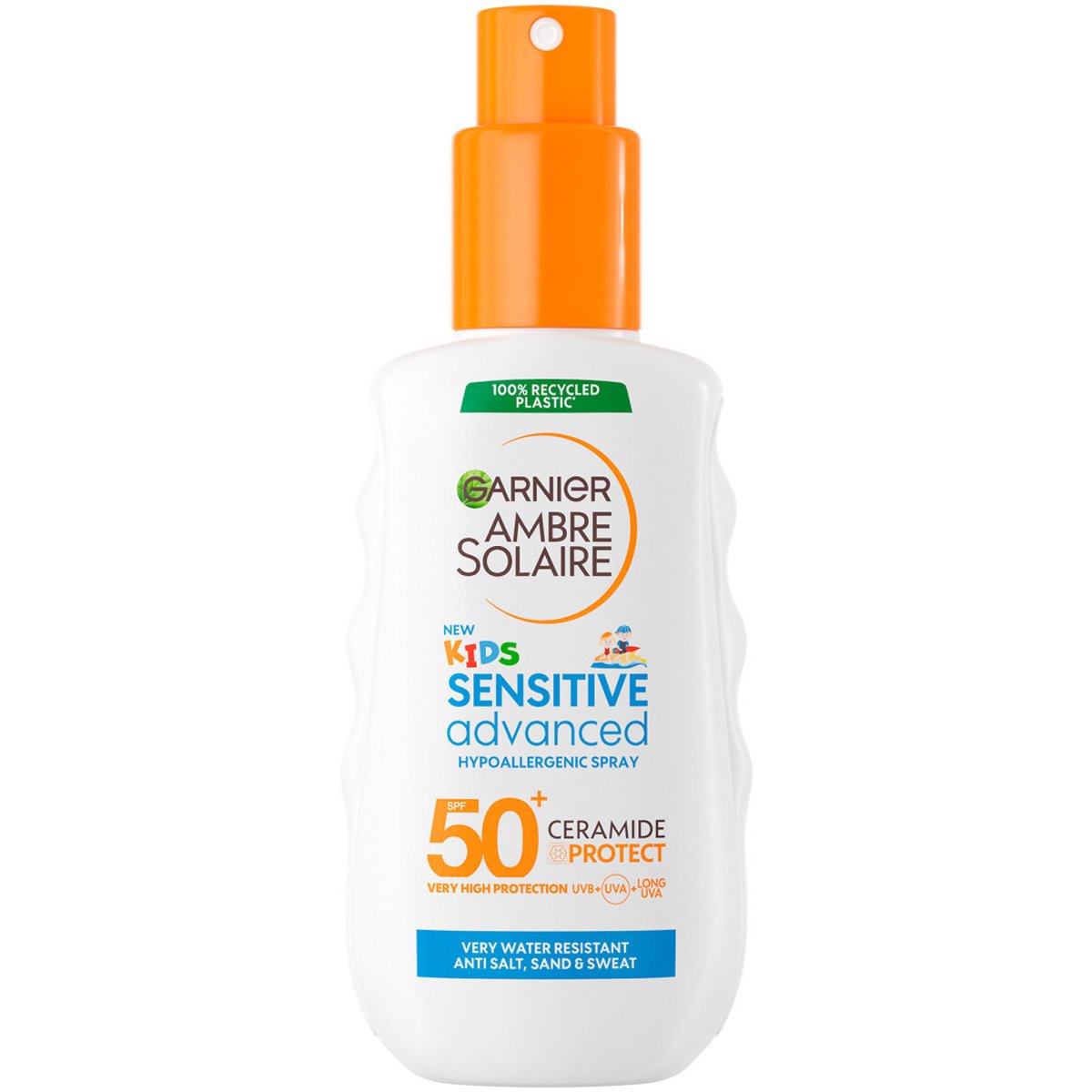 Garnier Ambre Solaire Kids Sensitive Advanced Spray Spf50+ Παιδικό Αντηλιακό Σπρέι Πολύ Υψηλής Προστασίας 150ml