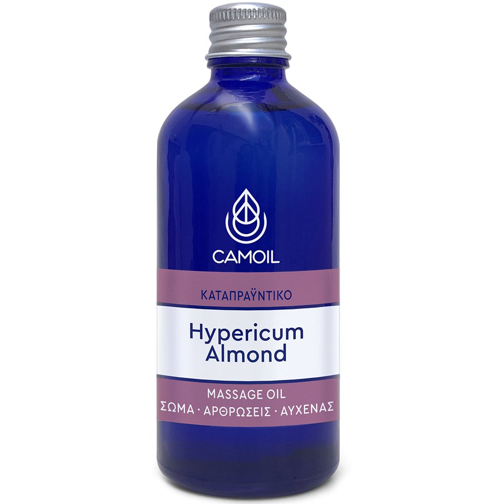 Camoil Hypericum Almond Massage Oil Καταπραϋντικό Έλαιο Μασάζ με Βάλσαμο 100ml