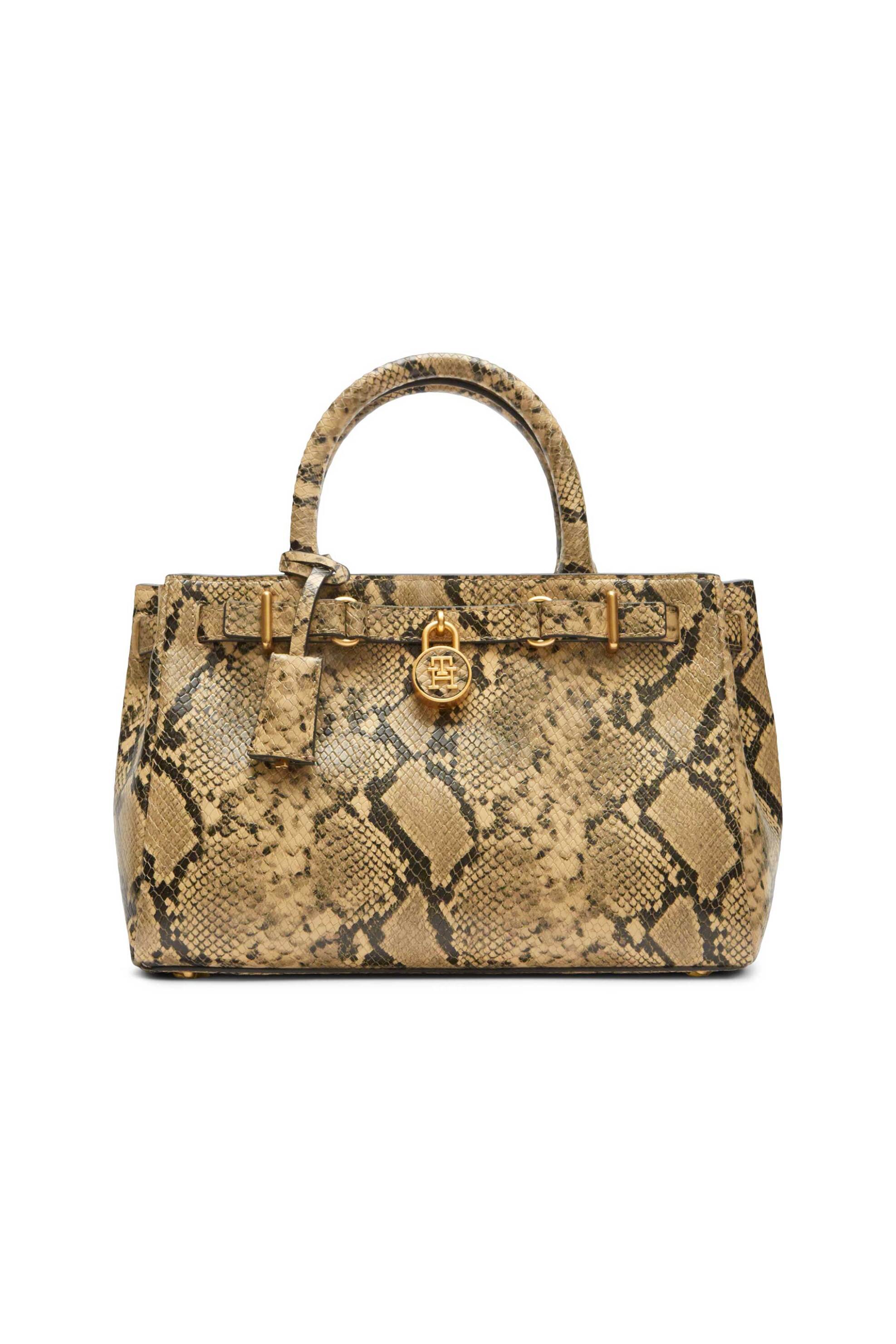 Tommy Hilfiger γυναικεία τσάντα χερός με snake print "Icon" | ONE SIZE