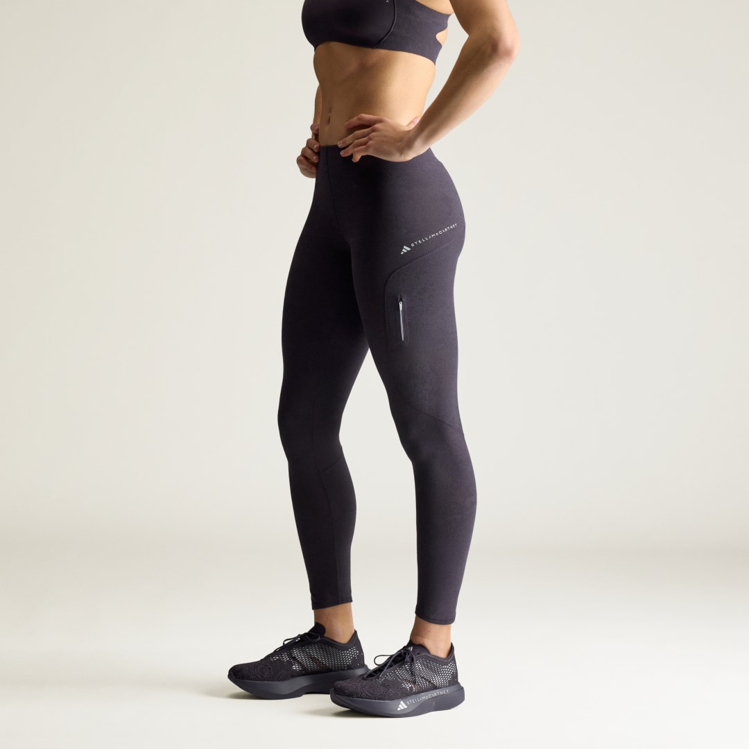 Κολάν adidas by Stella McCartney Running Floral με κορδόνι