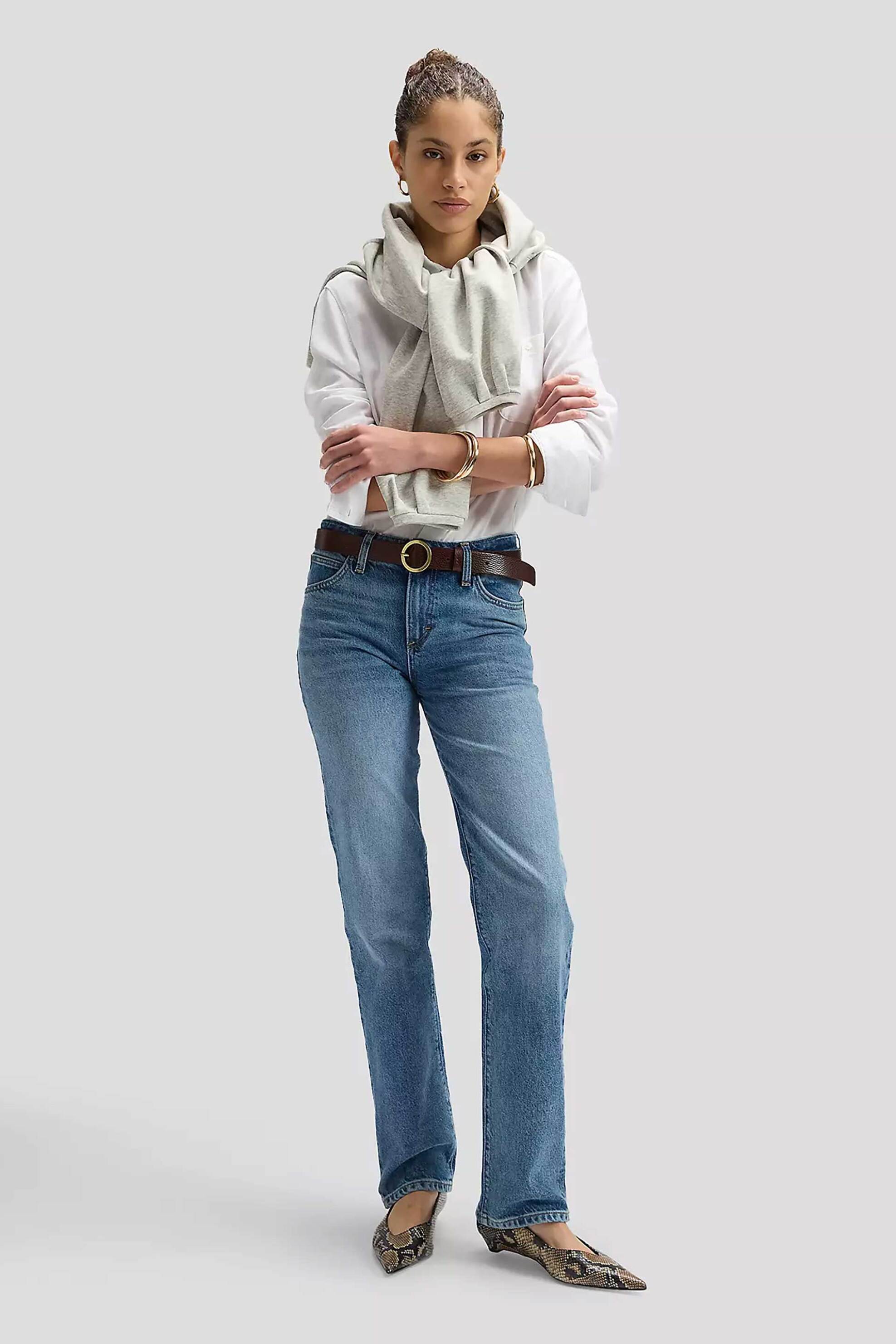 Lee® γυναικείο τζιν παντελόνι πεντάτσεπο Regular Straight Fit "London"