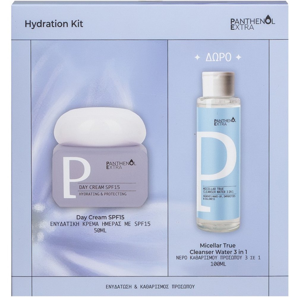 Panthenol Extra Promo Hydrating & Protecting Spf15 Day Cream 50ml & Δώρο True Cleanser 3in1 Micellar Water 100ml