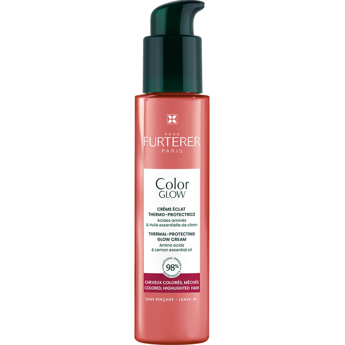 Rene Furterer Color Glow Thermal-Protecting Glow Cream Θερμοπροστατευτική Κρέμα Λάμψης για Βαμμένα ή με Ανταύγειες Μαλλιά 100ml