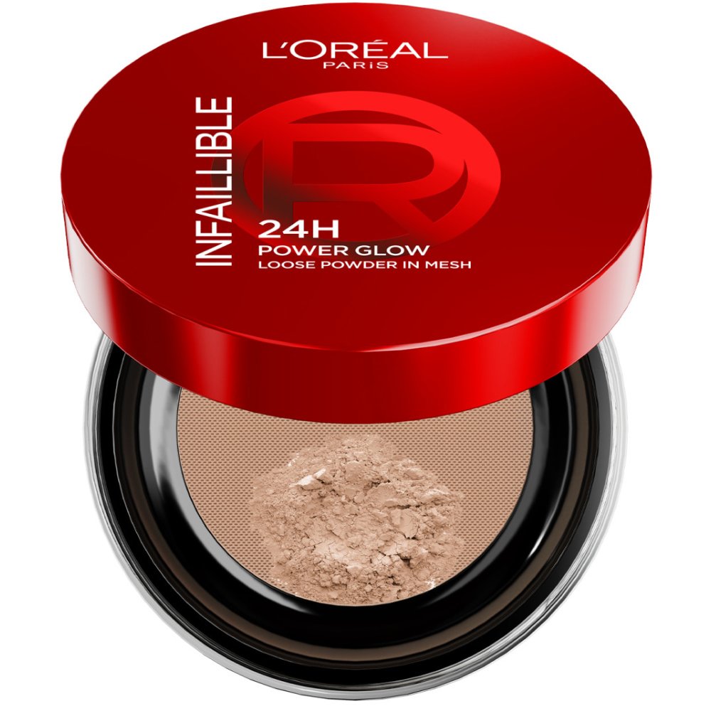 L'Oreal Paris Infaillible 24H Power Glow Loose Powder Πούδρα για Φωτεινή, Λαμπερή Όψη που Διαρκεί Έως & 24 Ώρες 9.5g - Medium