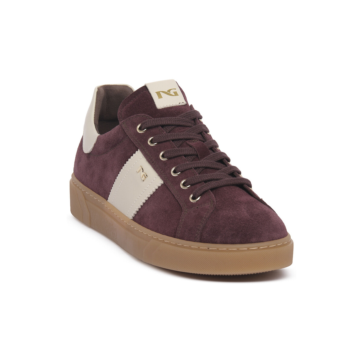 Xαμηλά Sneakers NeroGiardini NERO GIARDINI 613 VELOUR BORDO